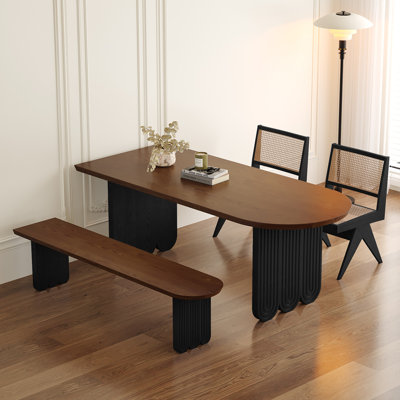 Simple Solid Wood Dining Table Set