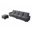 Repose-pieds de canapé modulaire en L 114,5 po-619208687