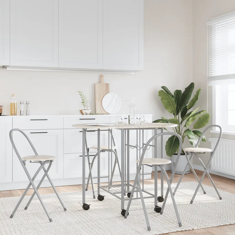 Athens Drop Leaf Dining Set, Beige