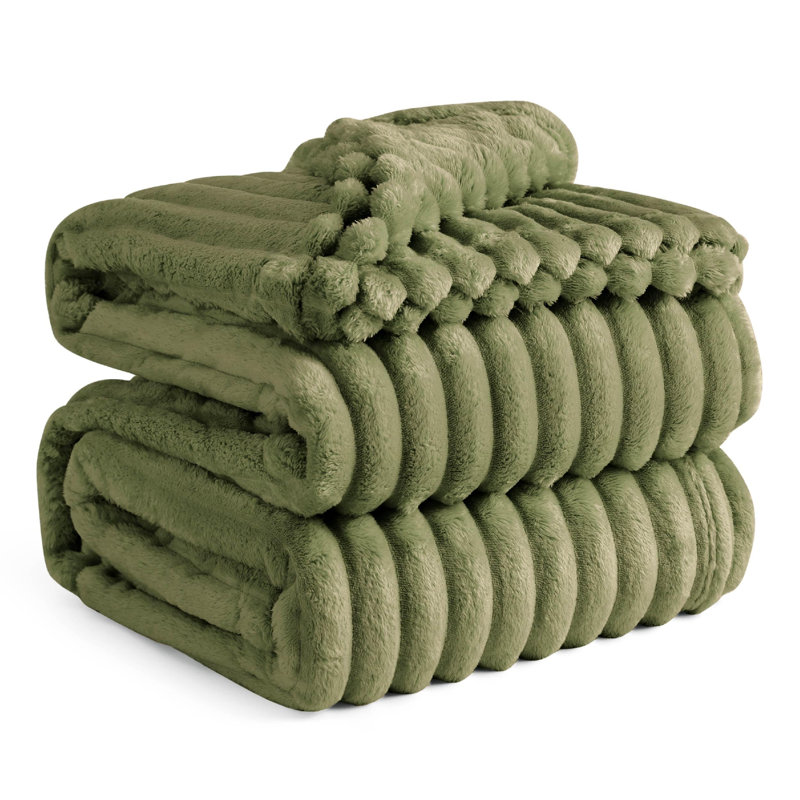 Bedsure Flannel Fleece Blanket for Girls, 300 GSM Soft and Cozy Blanket for Dorm & Home Decor, All-Season Gift, Cypress, Full