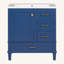 Ensemble de meuble-lavabo moderne avec lavabo 30 po, meuble-lavabo moderne avec porte à fermeture douce et 3 tiroirs, structure en bois massif-1140880002