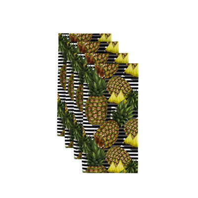 Topher Polyester Striped Square Napkin