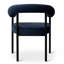 Chaise rembourrée moderne avec accoudoirs courbés-11597298