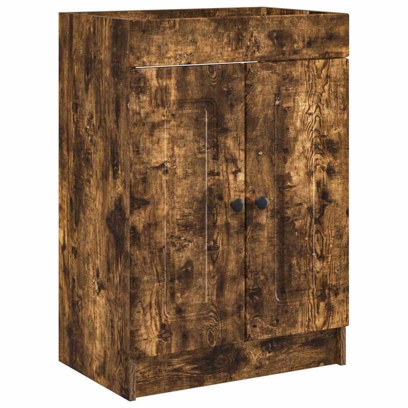 78.5cm Bathroom Vanity Base Only, Smoked Oak