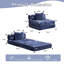 Canapé à compression, canapé-lit convertible au sol avec structure de forme fixe, canapé modulaire à assise simple sans os, sans assemblage requis, tissu chenille, pour la chambre à coucher du salon-69695811