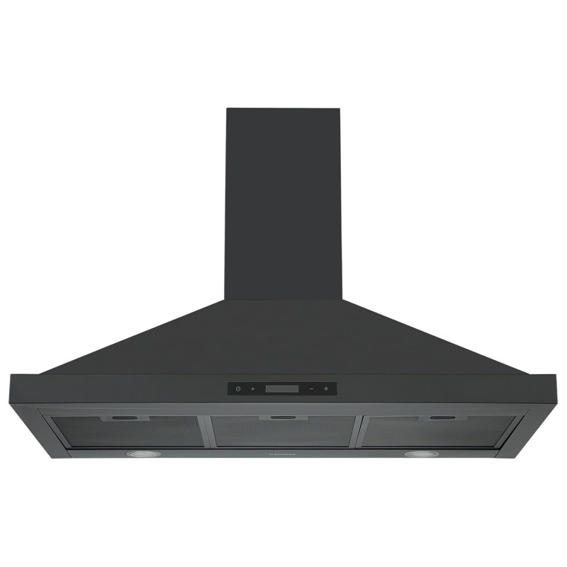 Hotte murale convertible 35 pouces 450 CFM en noir