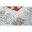 Hand-Knotted High-Quality Rust and Cream Area Rug