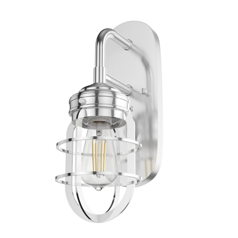 Starklake 1 - Light Dimmable Armed Sconce, Chrome