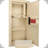 0.82 Cubic Ft Beige Biometric Safe For Wall, Solid Steel And Convenient Removable Shelf Wall Beige, Build With Locking Compartment Led Interior