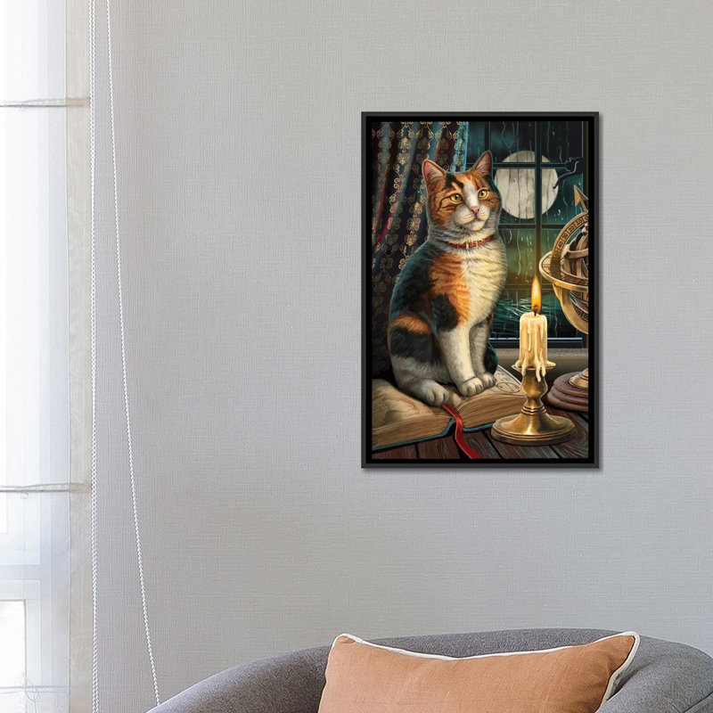 « Adventure attendant » par Lisa Parker-impression d’art graphique, H 26 po x l 18 po x 1,5 po, Toile avec cadre noir