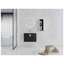 Meuble-lavabo mural 28 po avec lavabo en céramique et armoire d'appoint en châtaignier noir 28 po-129885120