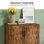 Armoire de rangement pour chaussures avec 2 portes et tablettes réglables