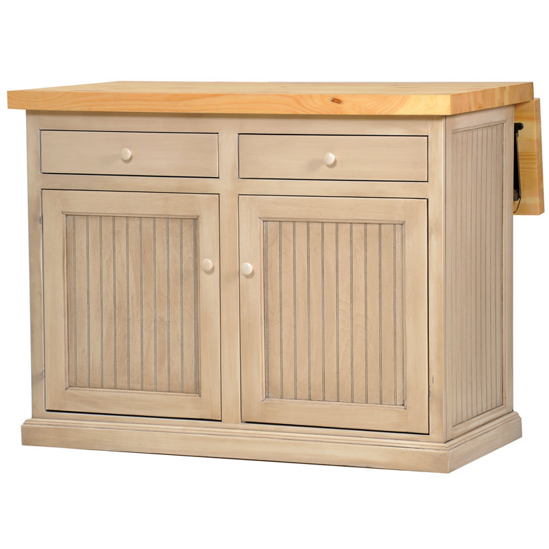 Avelar 48 " W Kitchen Island, European Ivory