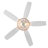 52" Farmhouse Plywood 5 Blades Natural Jute White Ceiling Fan With Light Kit And Remote Control