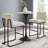 Privy Black Stainless Steel Upholstered Counter Stool-570633223-573757569