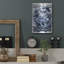 Art mural en métal Luxe, «Gecko Water Skiing» par Flyland Designs, 12 po x 16 po