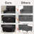 Oversized Sofa With Movable Ottoman For Living Room-1118092579