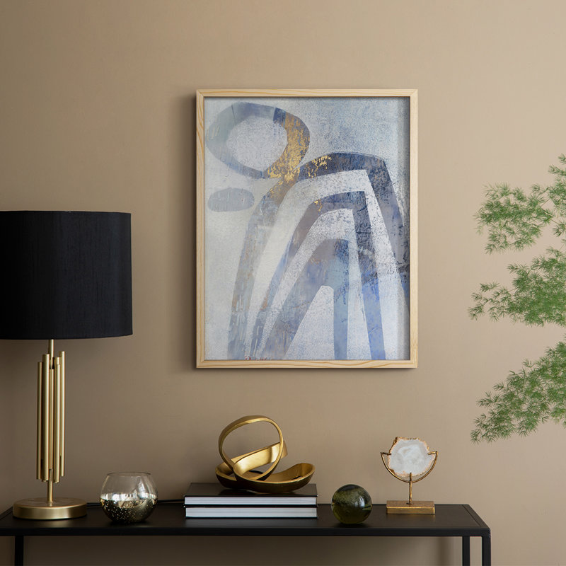 Linx IV Framed Print - Solid Wood, 15" H x 12" W