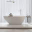 Deco 66.88'' x 33.5'' Freestanding Soaking Solid Surface Bathtub