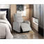 Fauteuil inclinable moderne avec dossier en velours côtelé gris clair pour plus de confort et de style dans les salons-1755880634