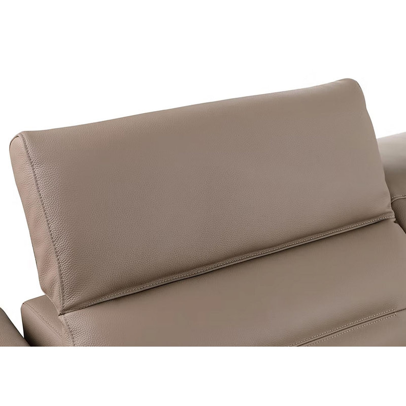 Canapé modulaire inclinable brun Nex, Similicuir brun