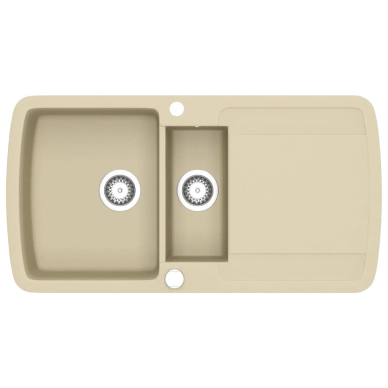 Évier de cuisine vidaXL, Beige
