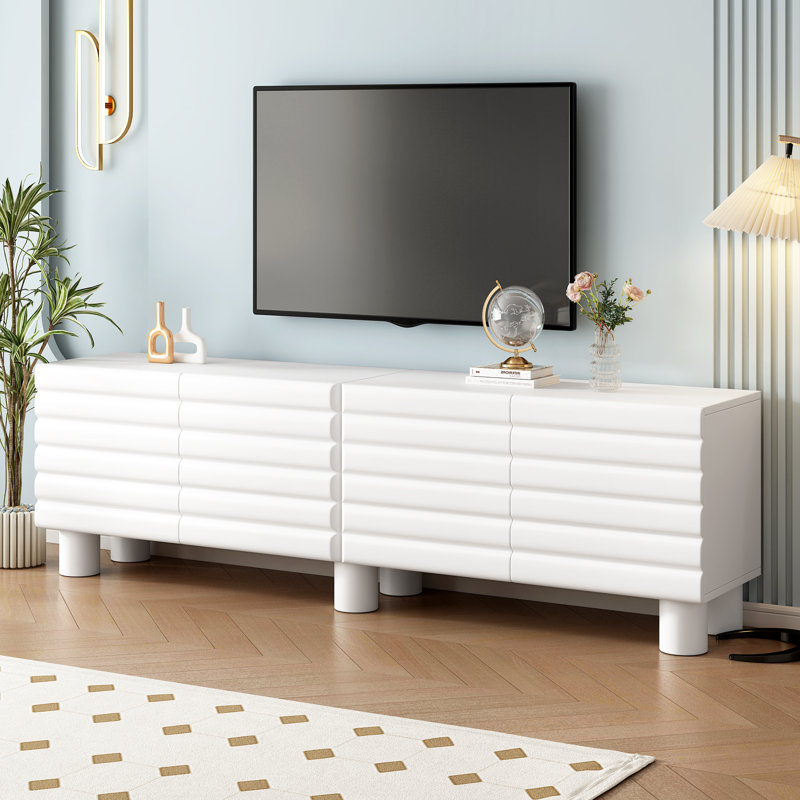 TV Stand For Tvs Up To 75", White
