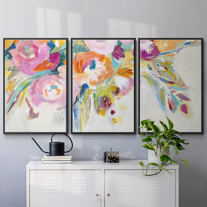 Dance Lessons - Multi Piece Framed Canvas, Noir, H 24 po x l 48 po x P 2 po