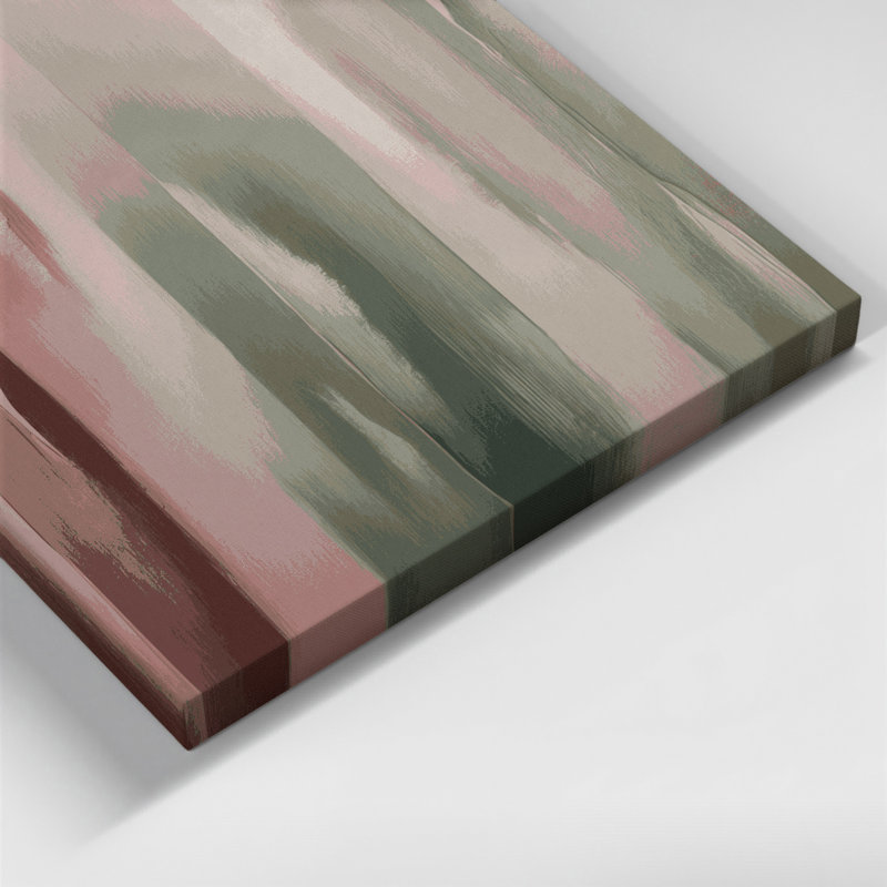 «Abstract Color Field» 30, art mural sur toile grise, H 18 po x l 12 po