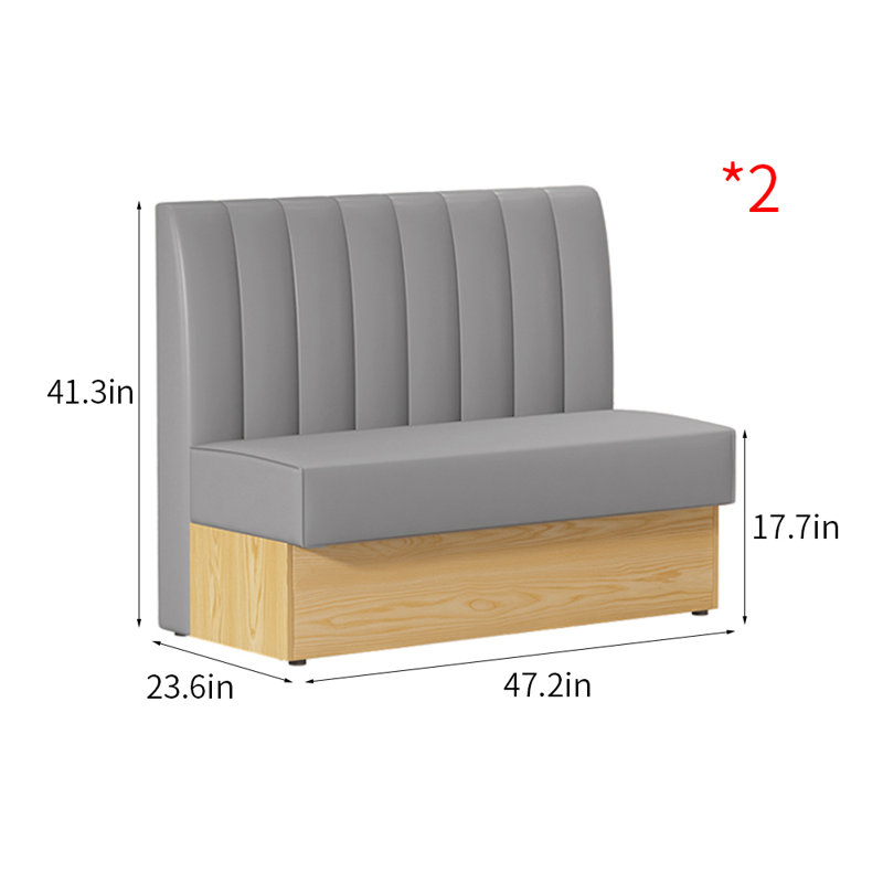Banc rembourré en similicuir Modern Simple