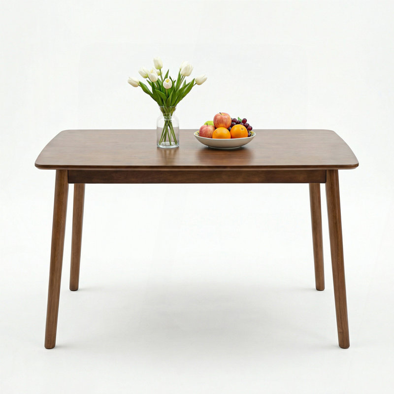 47-Inch Solid Wood Rectangular Dining Table