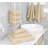 100% Cotton Premium Turkish Bath Towel Set, 6 Piece Super Soft and Absorbent Darcelle Collection-39069995