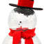The Holiday Aisle® 12 po Boule à neige disco avec foulard rouge