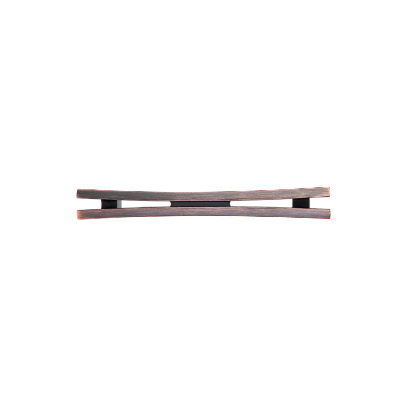 Flared 5" Center to Center Bar pull, Tuscan Bronze