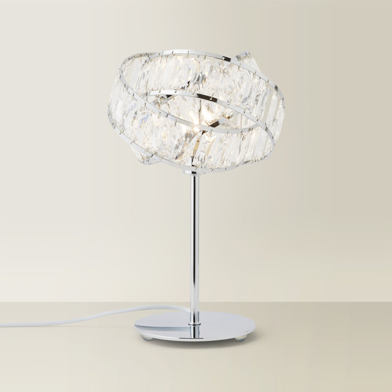 36Cm Silver Table Lamp, Yes