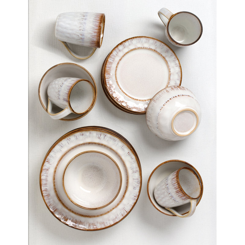 Piece Stoneware Dinnerware Set - Service for 4