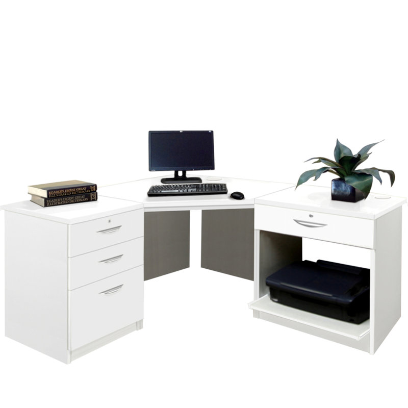 Brelyn Modular Executive Desk, White