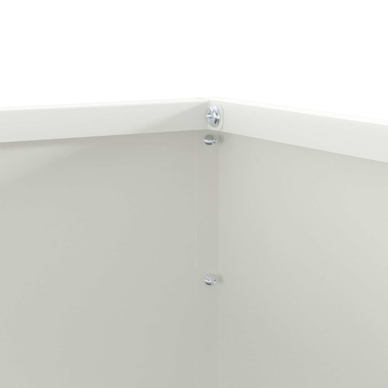 Steel Hardware, 13cm H x 50cm W, White