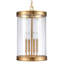 Luminaire suspendu 4 lumières de 12,75 po de large Mendoza - nickel poli-653969830-653969829-653969831