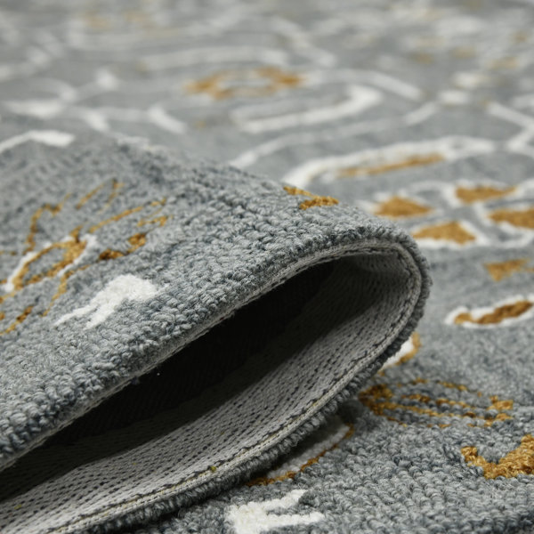 Bungalow Rose Hand Hooked Wool Floral Rug | Wayfair