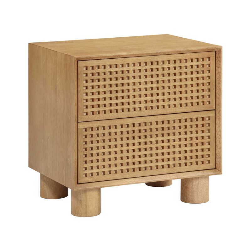Table de chevet à 2 tiroirs