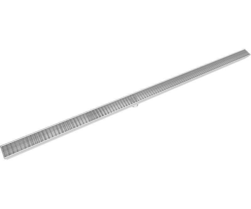 Drain de douche en acier inoxydable 304 poli à miroir, drain de grille de salle de bain amovible et attrape-cheveux avec conception imperméable pour plancher de carrelage, conforme Cupc