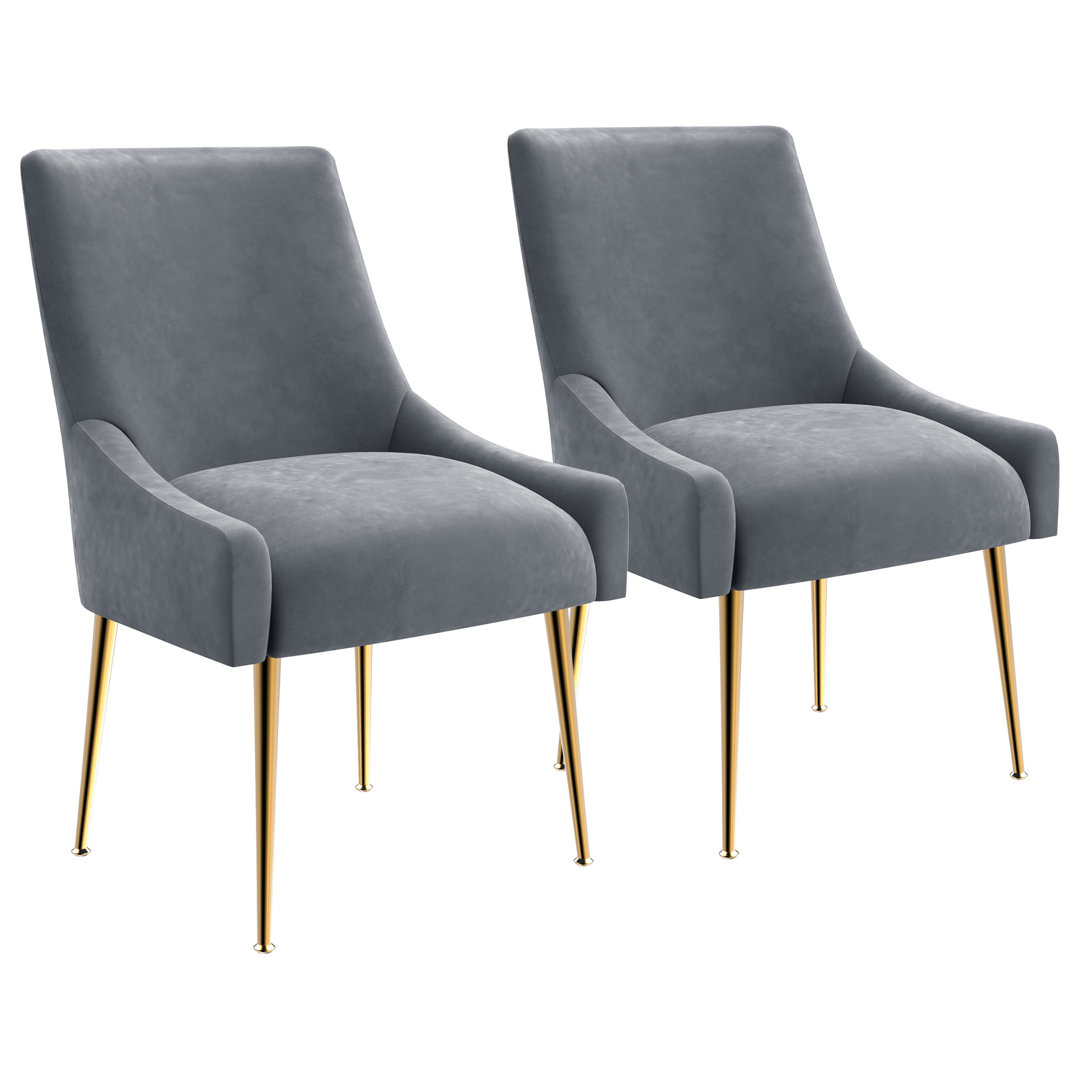 Lashana Velvet Upholstered Side Chair (Set of 2) Mercer41 Upholstery