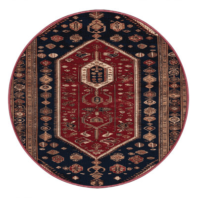 Tapis brun turc lavable à la machine