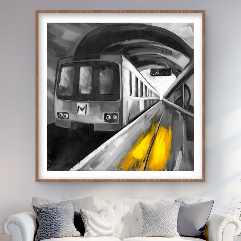 Vie urbaine - Transport gris, décor imprimé mat