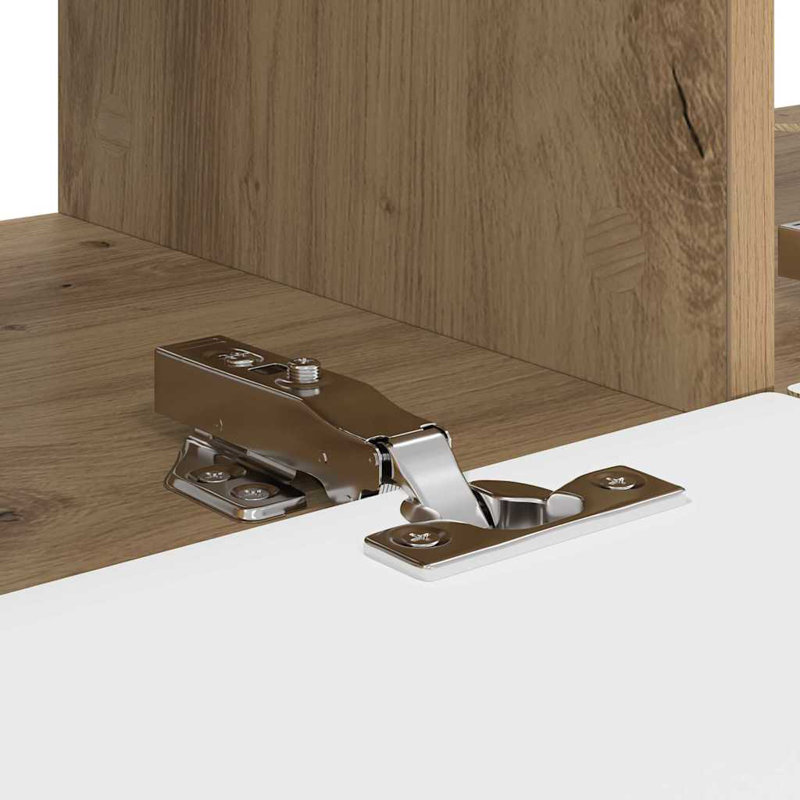 Unfinished TV Stand, 29.5cm H x 78.5cm L x 31cm W, Artisian Oak