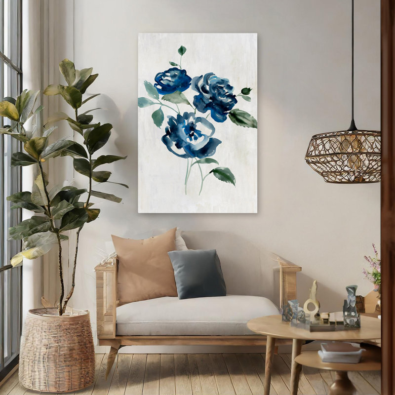 Fleurs et roses, H 48 po x l 32 po
