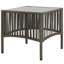 Chaises longues avec table Poly Rattan gris