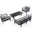 U-STYLE Multi-Person Outdoor Steel Sofa Set, Waterproof, Anti-Rust And Anti-Uv, Suitable For Gardens And Lawns, Durable And Comfortable Patio Furniture, Ideal For Outdoor Relaxation, Multiple Color Options-1057033524