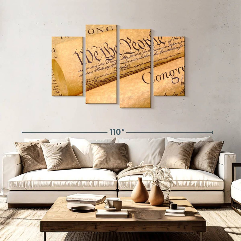 Keiri Declaration Of Independence Documents, 48" H x 75" W